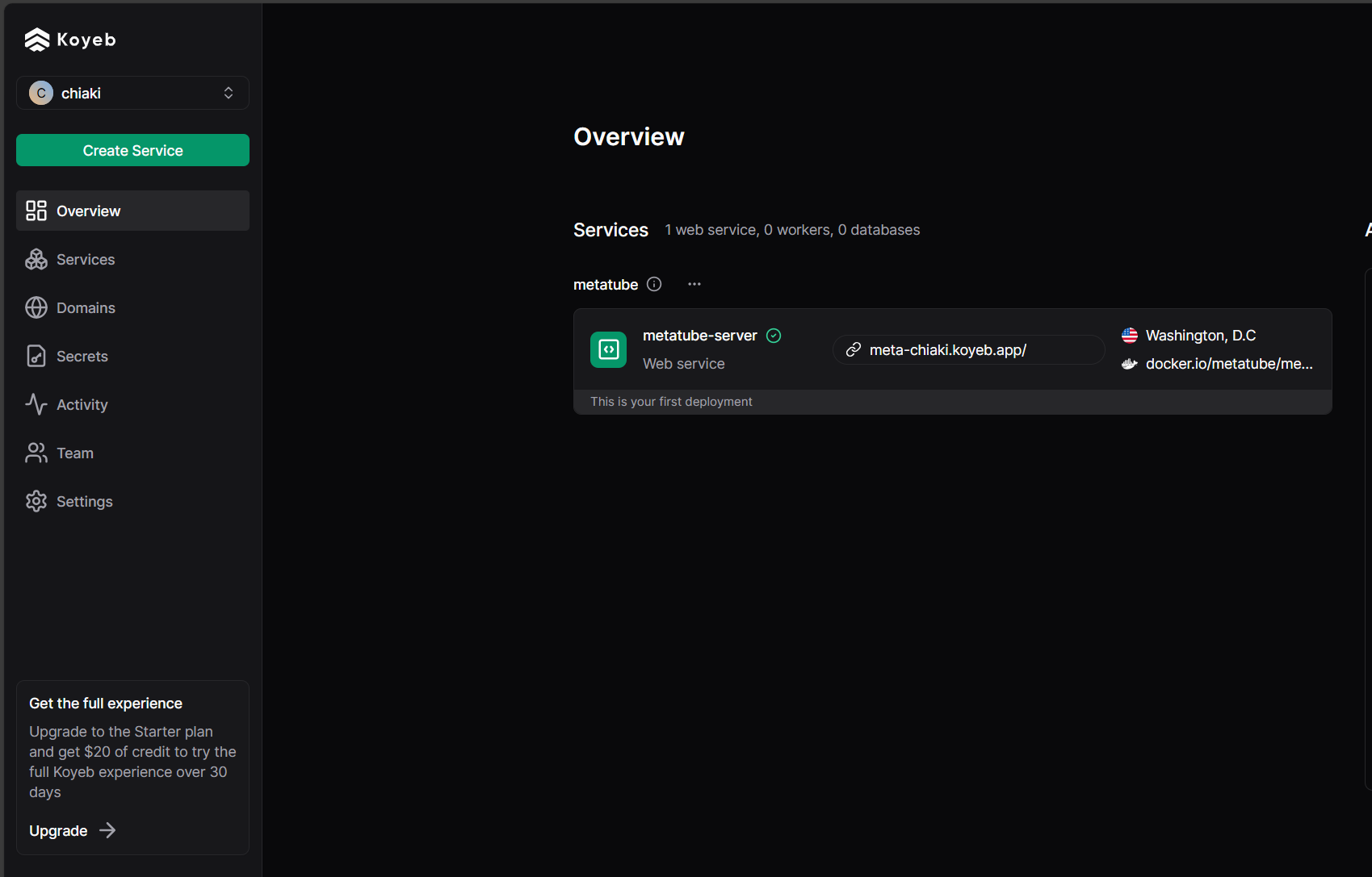 Create Service